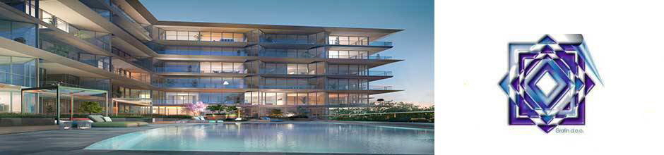 Brand New Development With A Modern Design at Rab island. The crystal clear, warm and shallow sea